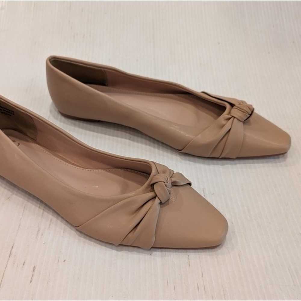 NY&CO Women's Noa Ballet Flats Beige Knot Slip-on… - image 9