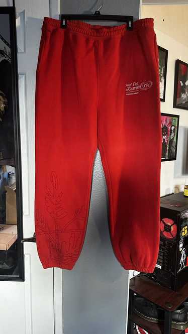 Made In Canada 4YE Red Embroidered Sweatpant - image 1