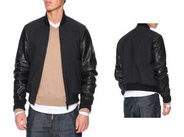 Dsquared2 Dsquared2 Leather Sleeve Wool Letterman… - image 1