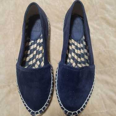 FRYE Lee A Line Navy Suede Espadril