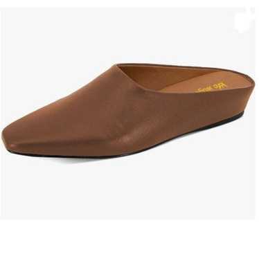 Wo Wagas Brown Women's Mules Low Wedge Heel Slippe