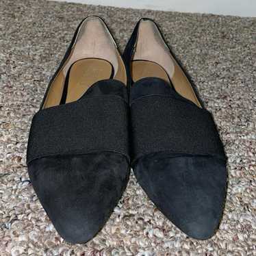 Womens Like New Franco Sarto Black Suede Flats - image 1