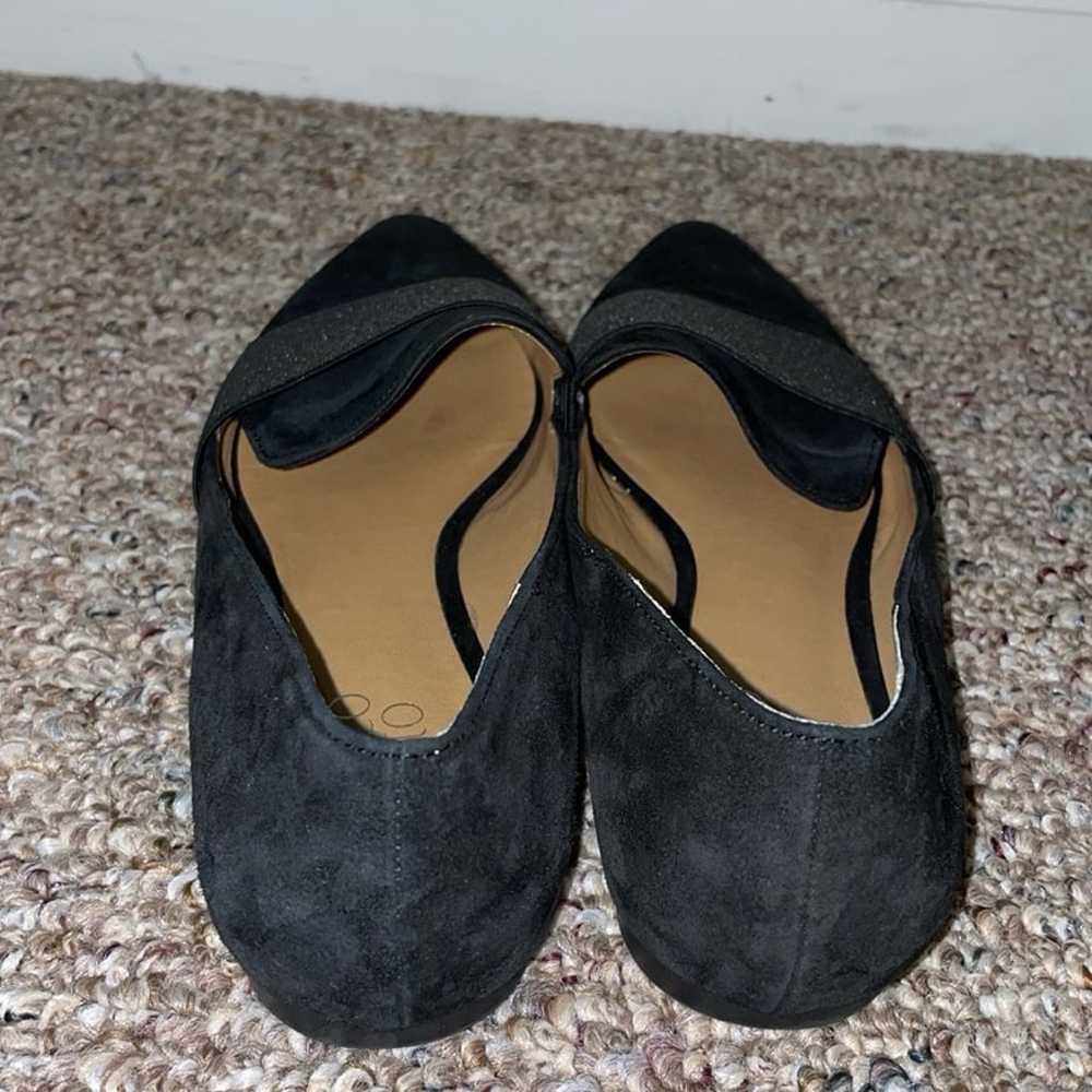 Womens Like New Franco Sarto Black Suede Flats - image 6