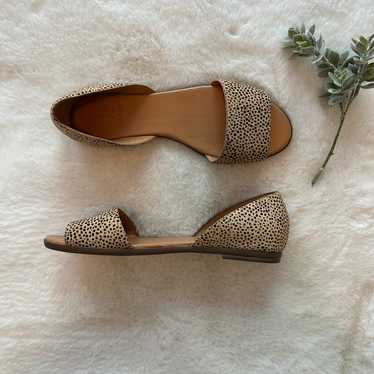 J. Crew | Morgan Calf Hair Peep Toe Flats - NWOT … - image 1