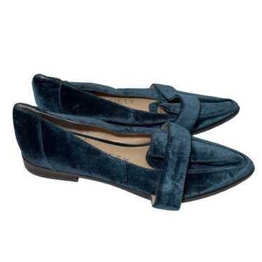 NWOT Sole Society Blue Velvet Pointed Toe Loafers