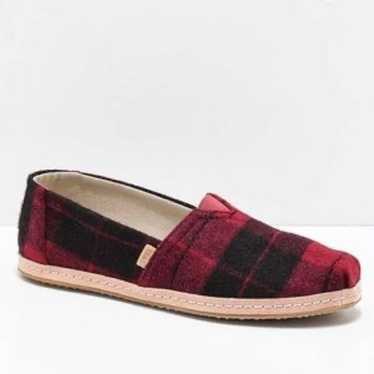 Toms | Classic Red Plaid Shoe