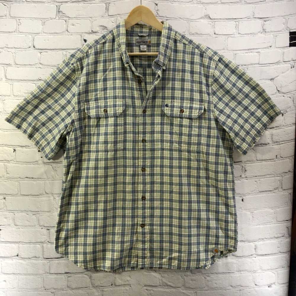 Carhartt Carhartt Plaid Shirt Mens Sz XL Relax Fi… - image 1