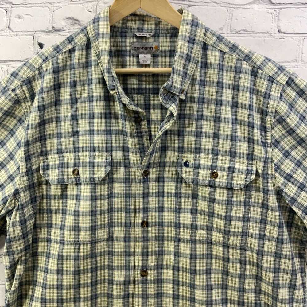 Carhartt Carhartt Plaid Shirt Mens Sz XL Relax Fi… - image 2