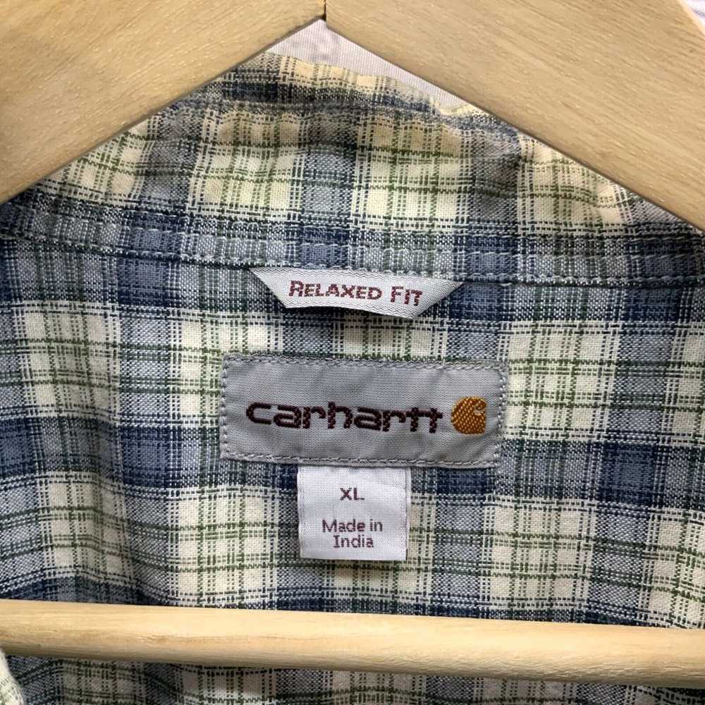 Carhartt Carhartt Plaid Shirt Mens Sz XL Relax Fi… - image 3