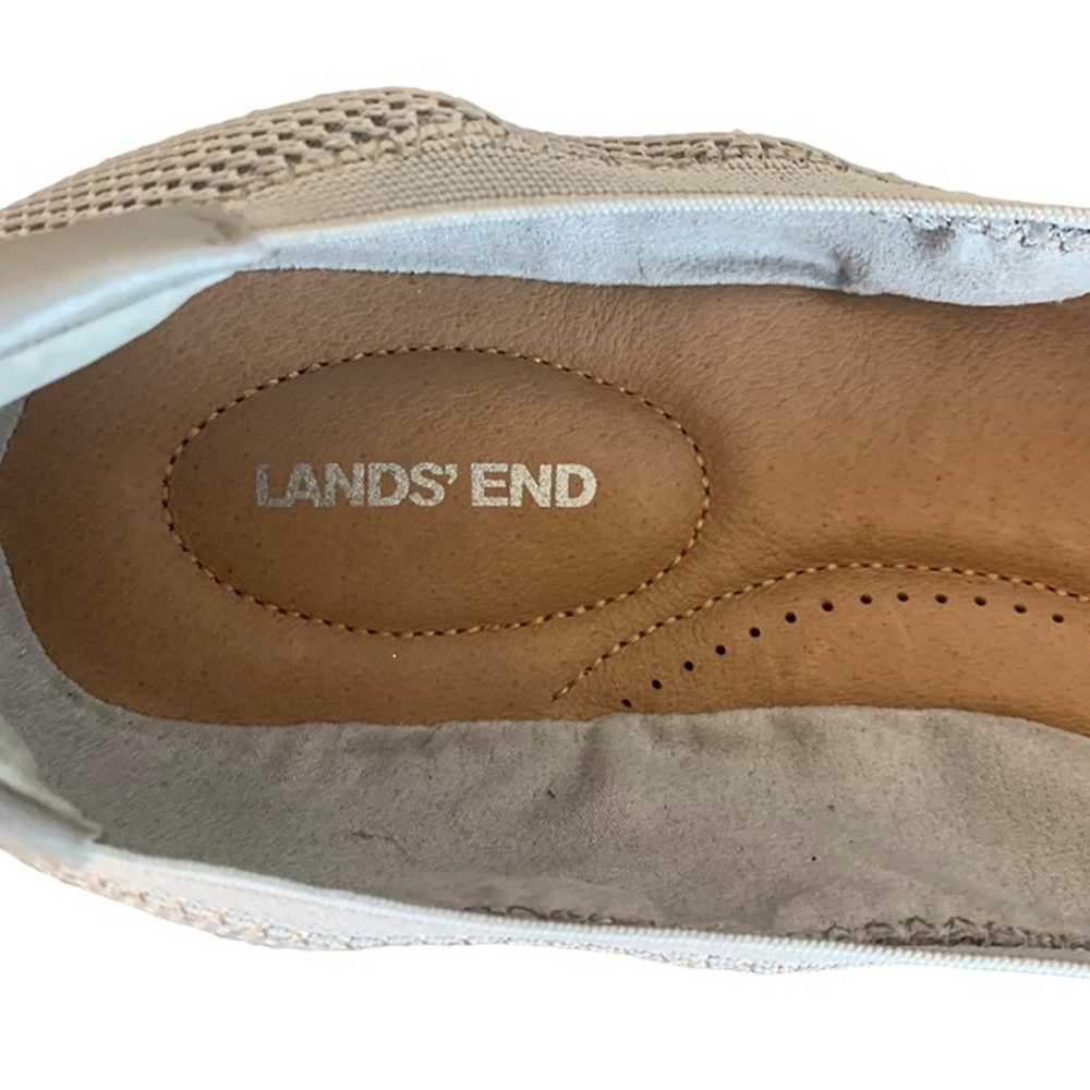 LANDS' END Light Gray Fabric Mesh Cushioned Women… - image 9