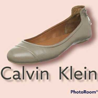 CALVIN KLEIN Flats LEATHER shoes SZ 5.5 - 6 WOMENS - image 1