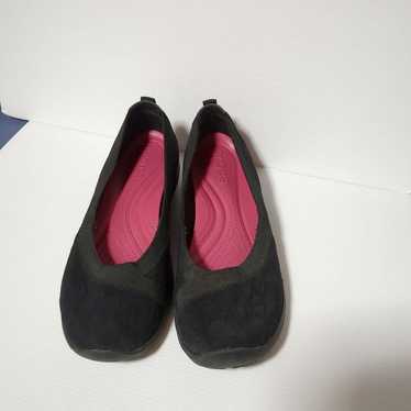 Crocs flat shoes 24cm black.