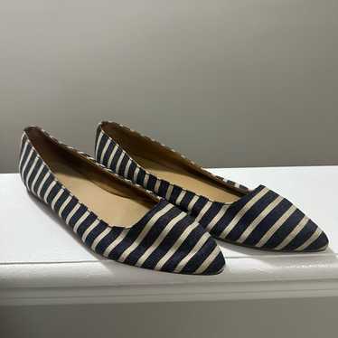 Talbots Poppy Flats in Indigo and Ivory Women’s si