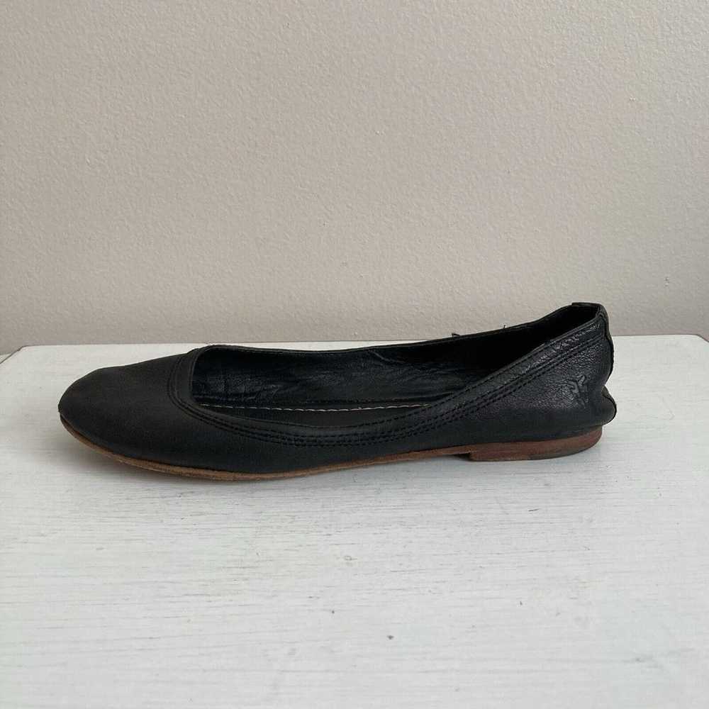 Frye Womens Carson Black Leather Ballet Flats Wom… - image 5