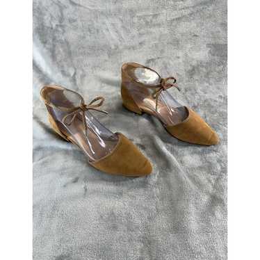 Franco Sarto womens shoes 7.5 brown lace ballet s… - image 1