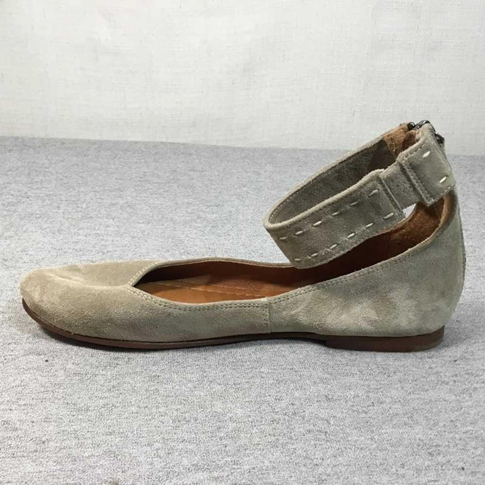 Frye Women Carson Ankle Ballet Ash Suede Flat Zip… - image 10