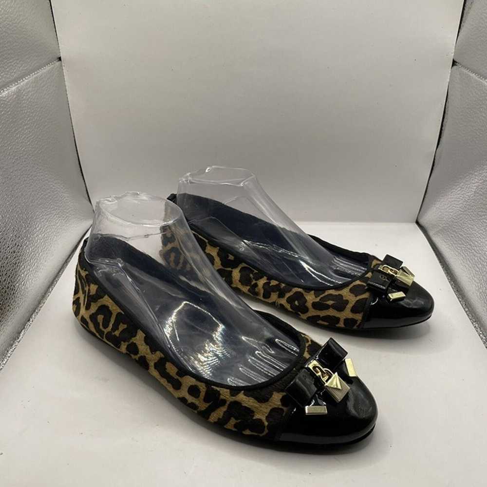 MICHAEL KORS Alice Ballet Flats size 9.5M cheetah… - image 1