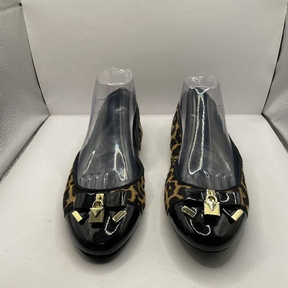 MICHAEL KORS Alice Ballet Flats size 9.5M cheetah… - image 2