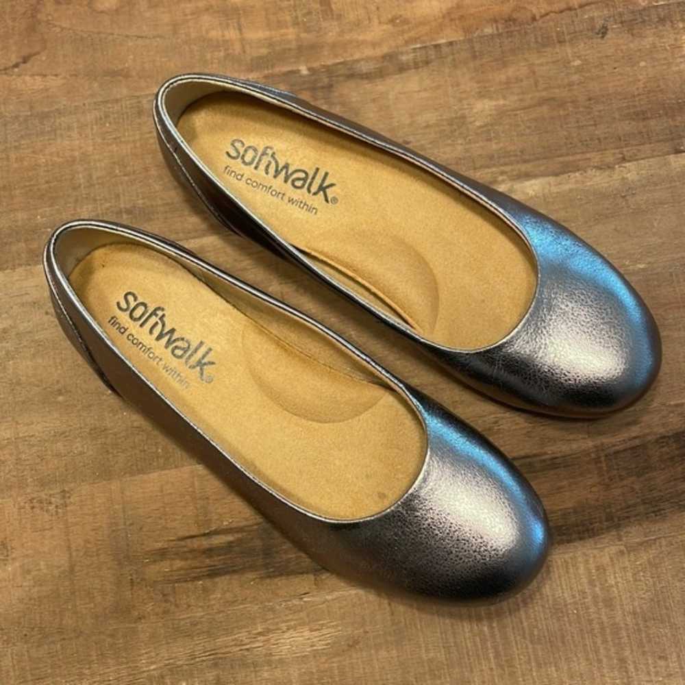 Softwalk Metallic Ballet Flats - image 1