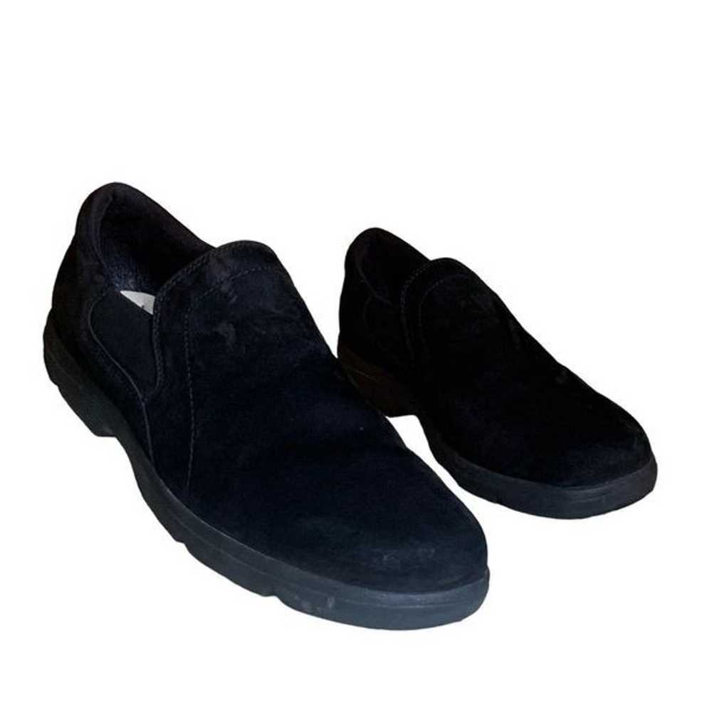 Rockport Black Brushed Suede Leather Slip on Loaf… - image 2