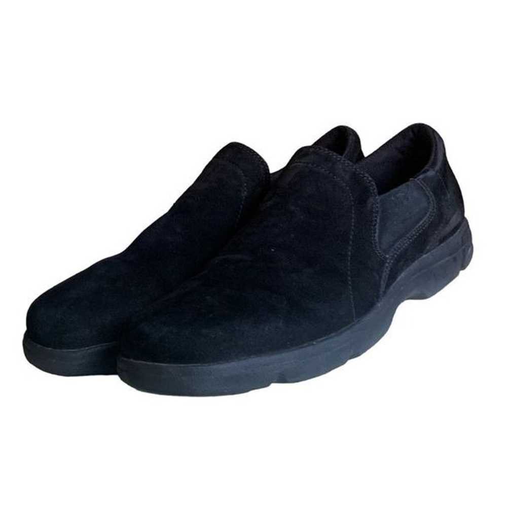 Rockport Black Brushed Suede Leather Slip on Loaf… - image 9