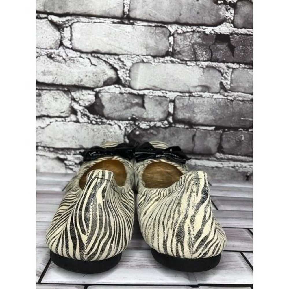 Kate Spade Zebra Print Ivory Black Stripe Patent … - image 7