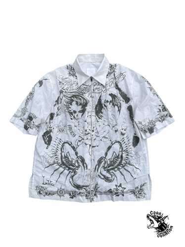 Givenchy Givenchy tattoo zip up polo