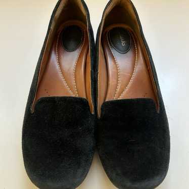 Black Leather Loafers Flats Clarks Artisan