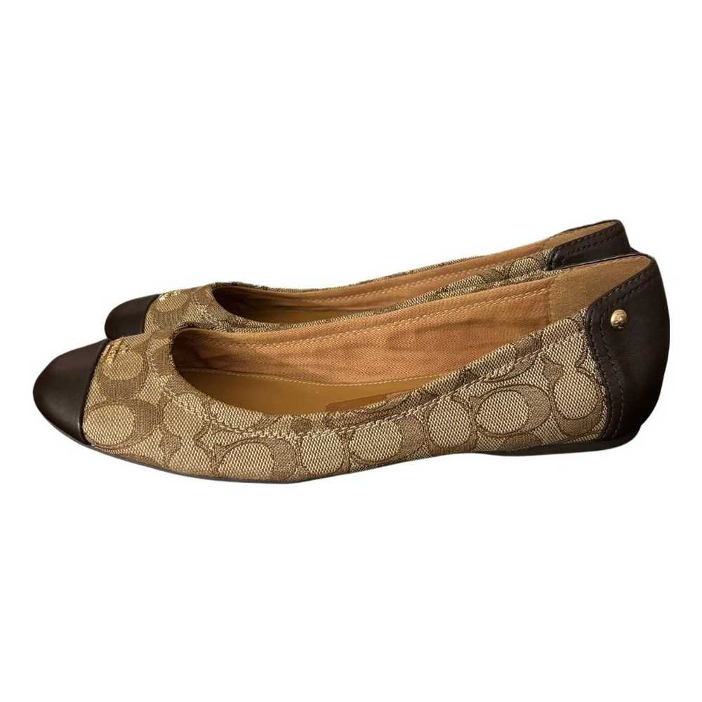 Coach Chelsea Flats Khaki Chestnut Size 9 Signatu… - image 2