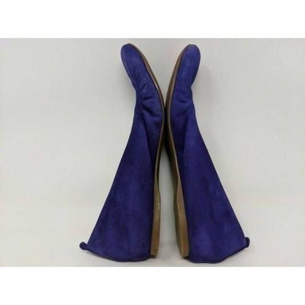 J.CREW ANYA PURPLE SUEDE BALLET FLATS SLIP ON WOM… - image 4