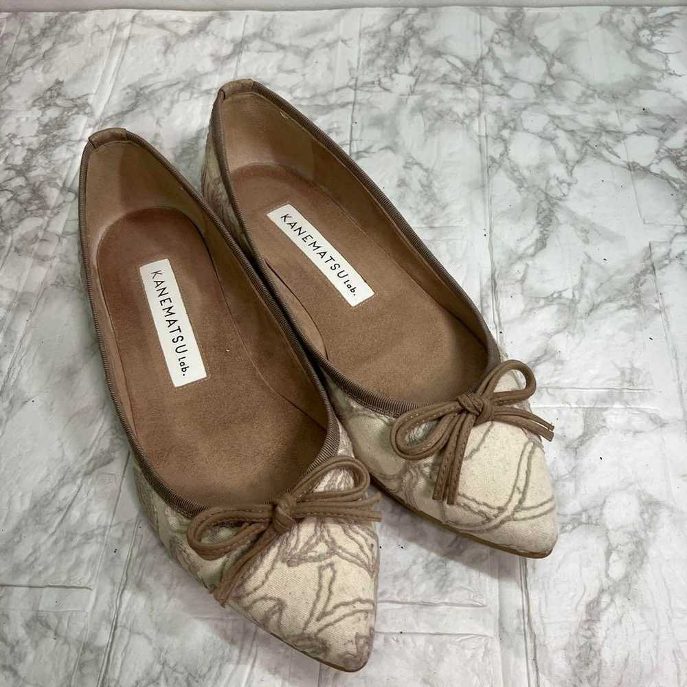 KANEMATSU Lab. Flat Shoes 23cm Beige - image 2