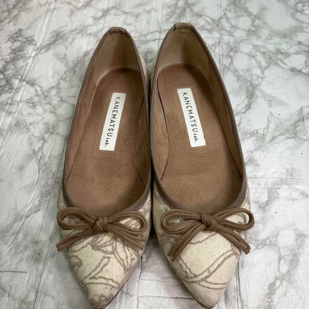 KANEMATSU Lab. Flat Shoes 23cm Beige - image 3