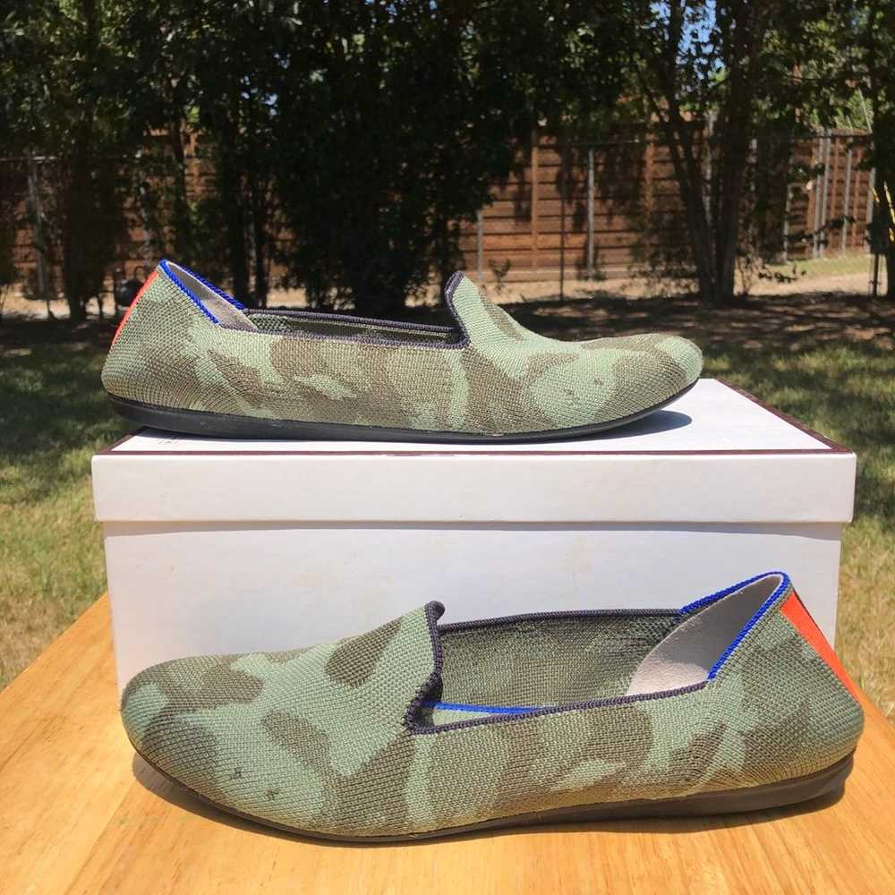 Rothys Women The Loafer Camo Camouflage Green Rou… - image 1