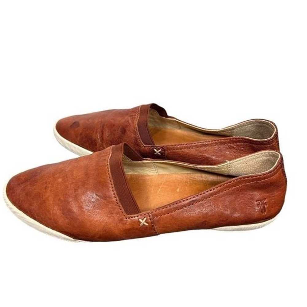 Frye Leather Melanie Flat Loafer Womens sz 8 Brow… - image 1