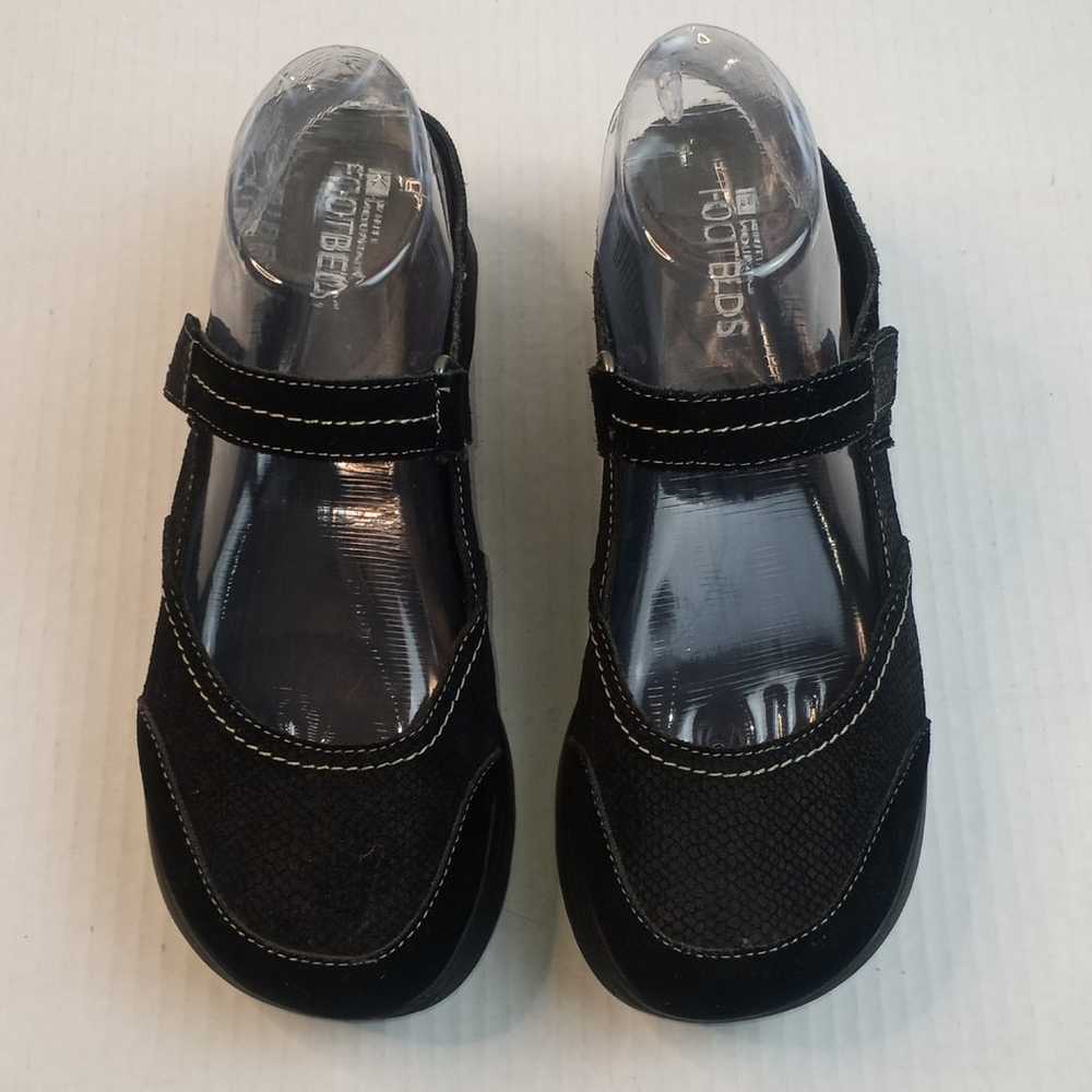 White Mountain Footbeds Black Slip On Mary Jane M… - image 3