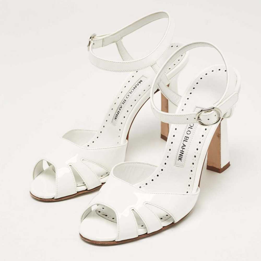 Manolo Blahnik Patent leather sandal - image 2