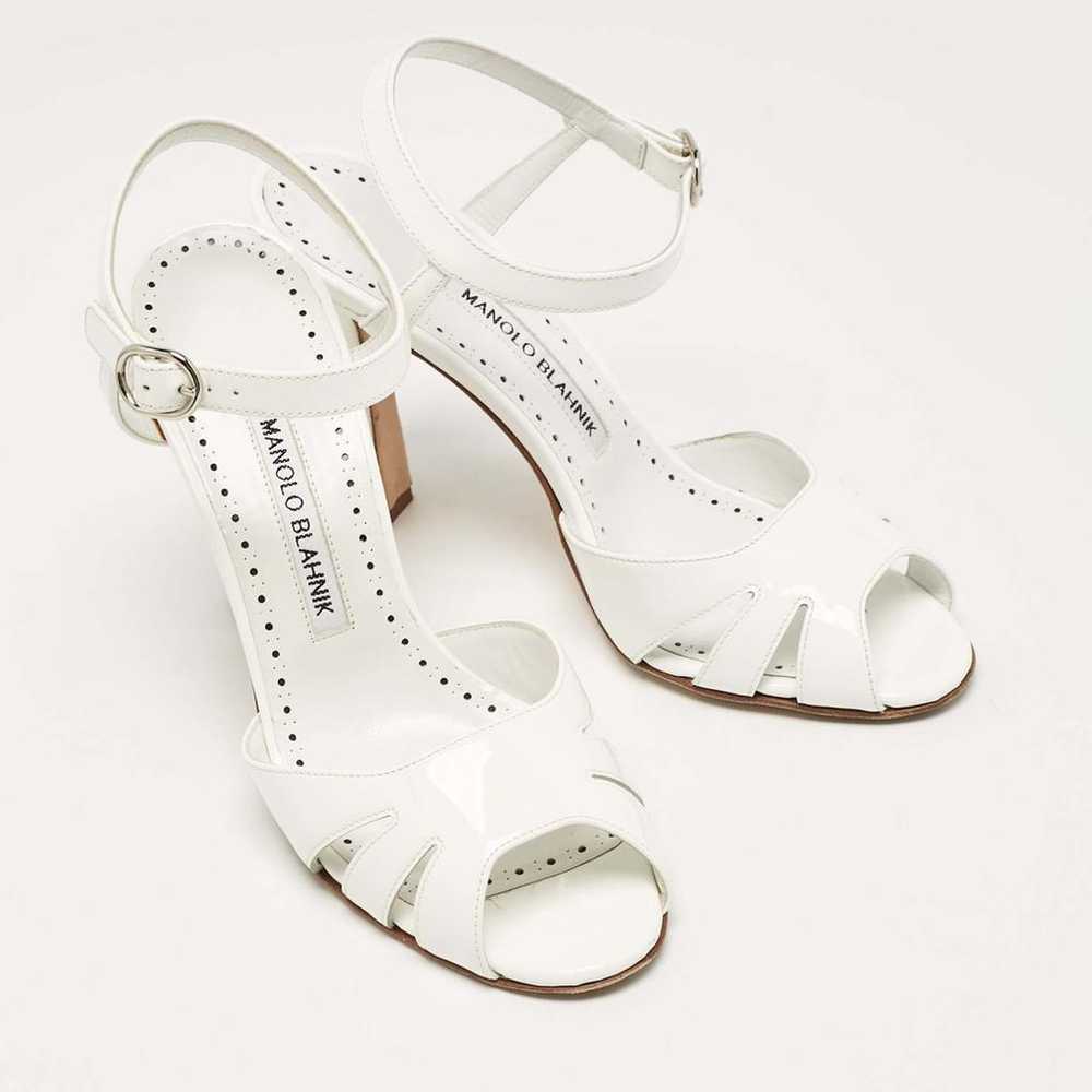 Manolo Blahnik Patent leather sandal - image 3