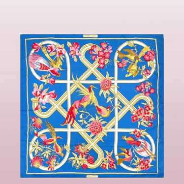 HERMÈS Caraïbes シルクスカーフ Hermes 90 caraibes caribbean - Gem