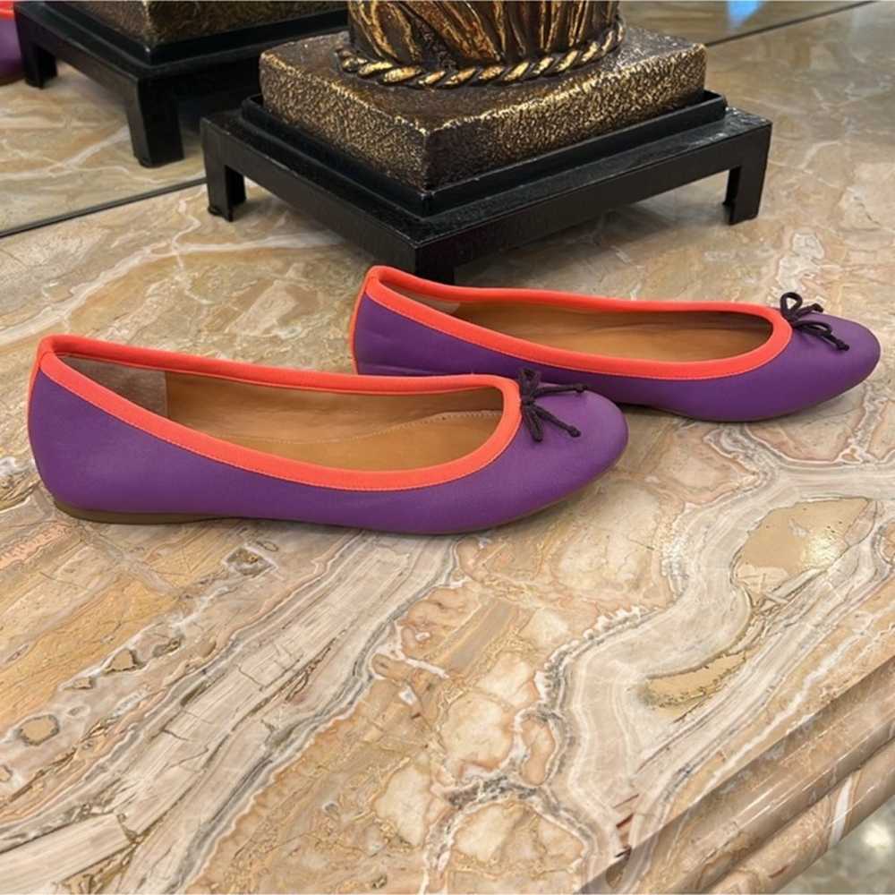 J.Crew Ballet Flats, Purple & Orange, Size 6.5 - image 2