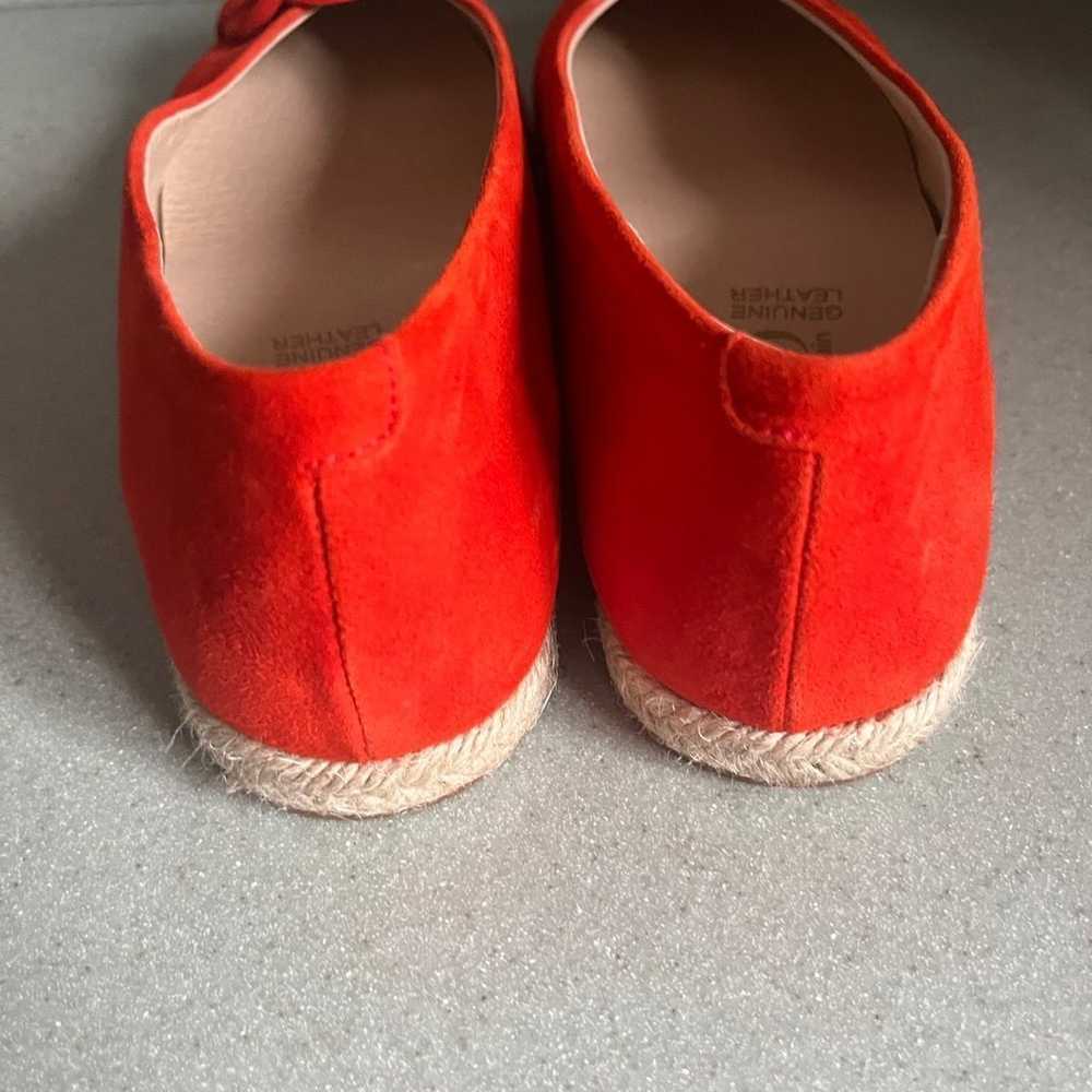 Gaimo Handmade Red Suede slip ons Free People sz … - image 7