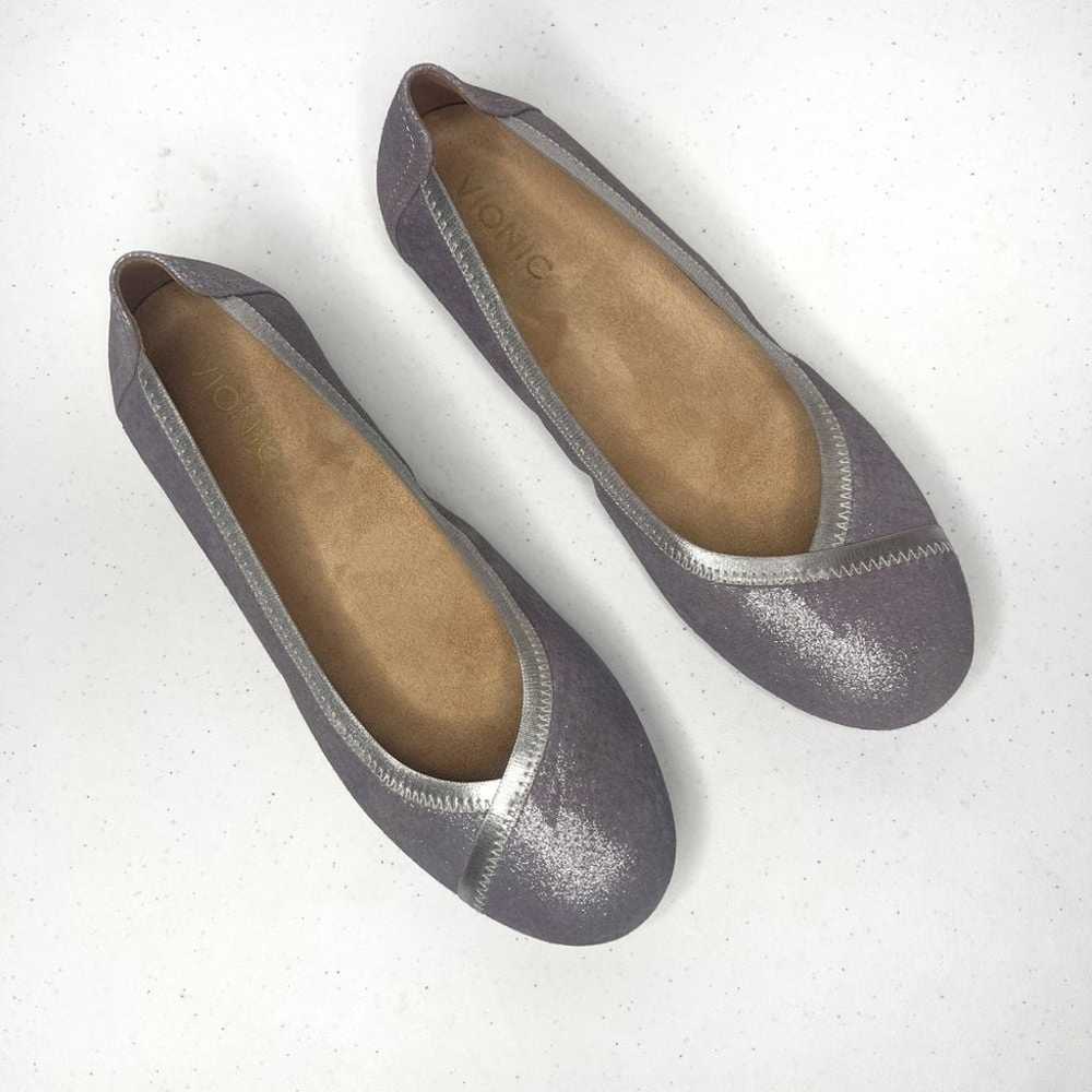 Vionic Caroll Metallic Lavender Pastel Slip On Ba… - image 2