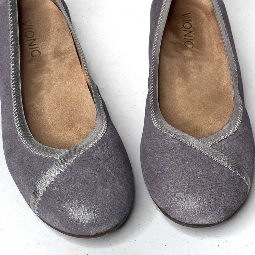 Vionic Caroll Metallic Lavender Pastel Slip On Ba… - image 6