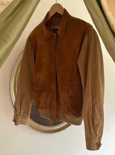 Vintage Ralph Lauren Cotton and Suede Jacket