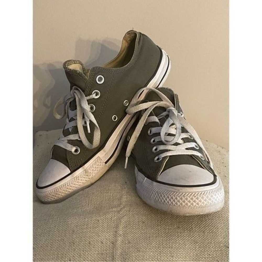 Converse gray low top sneakers - image 1