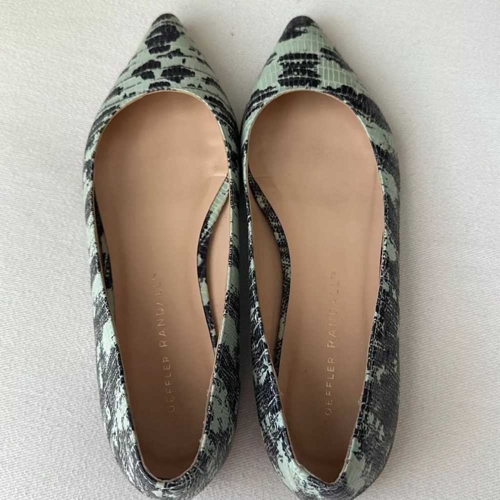 Loeffler Randall Snake Print Green/Black Ballet F… - image 2