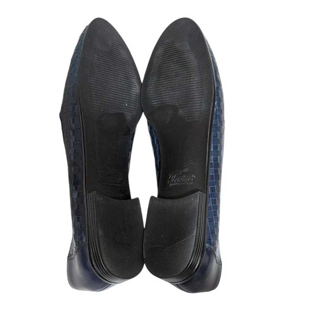 Trotters Liz woven leather comfort navy slip on c… - image 9