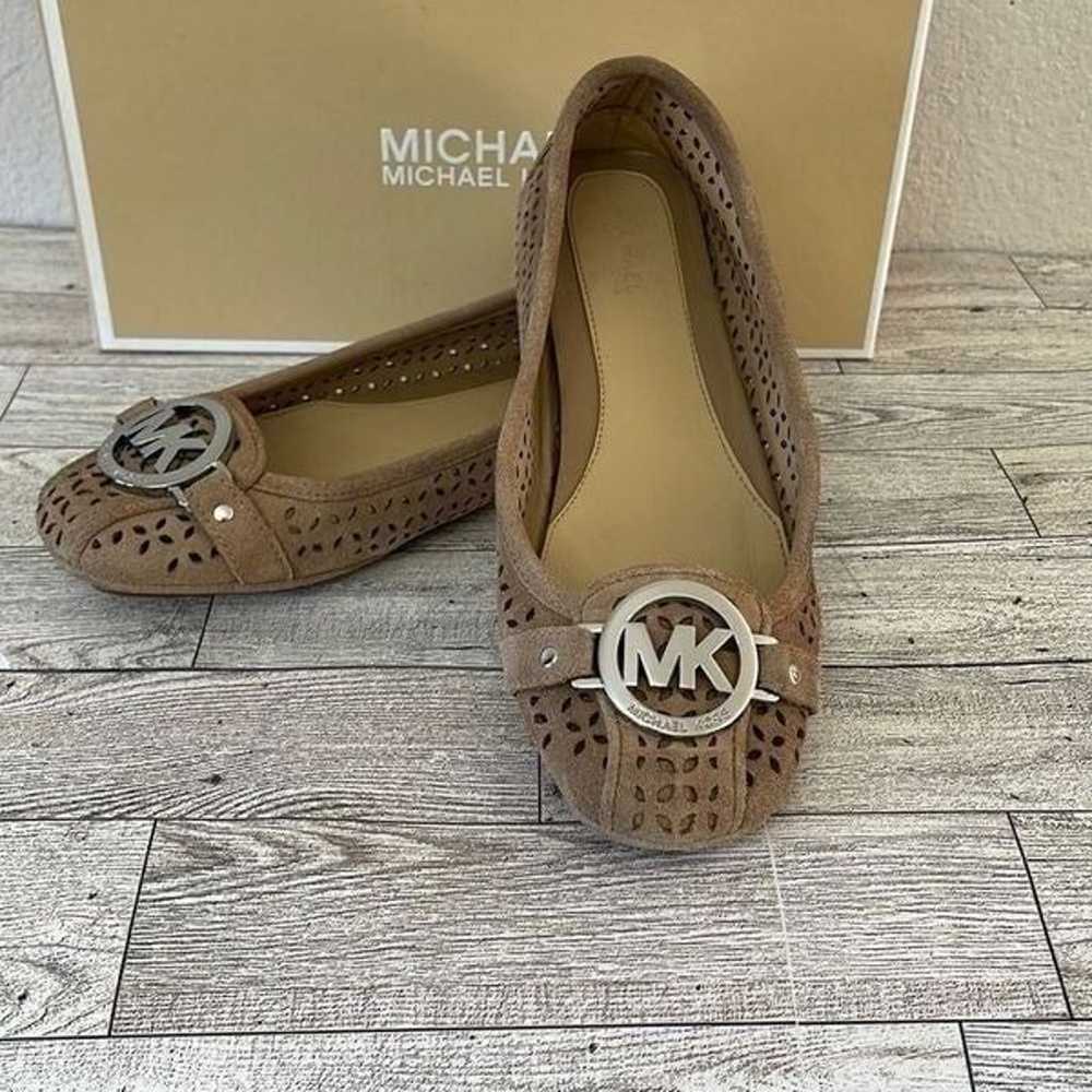 Michael Kors Nude Suede Flats Size 6M - image 1