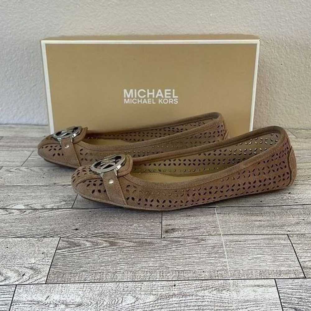 Michael Kors Nude Suede Flats Size 6M - image 2