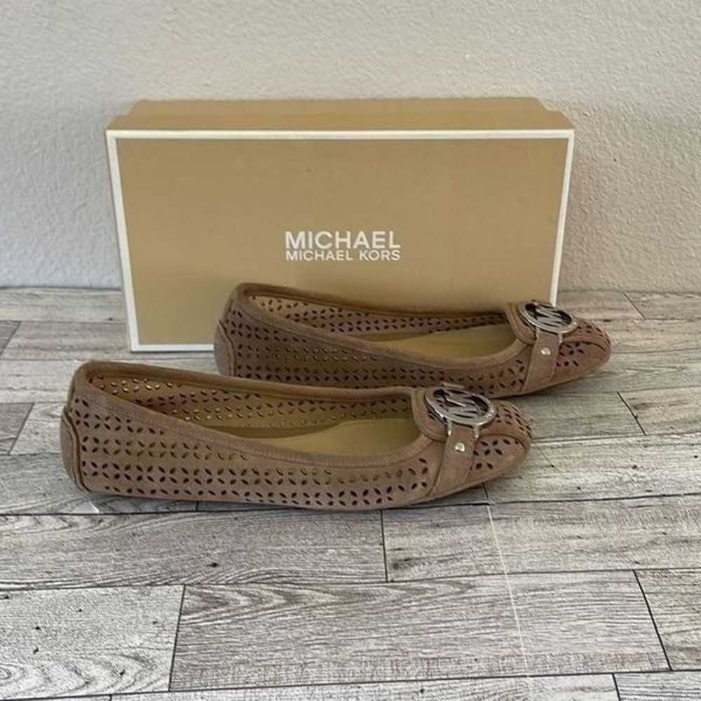 Michael Kors Nude Suede Flats Size 6M - image 3