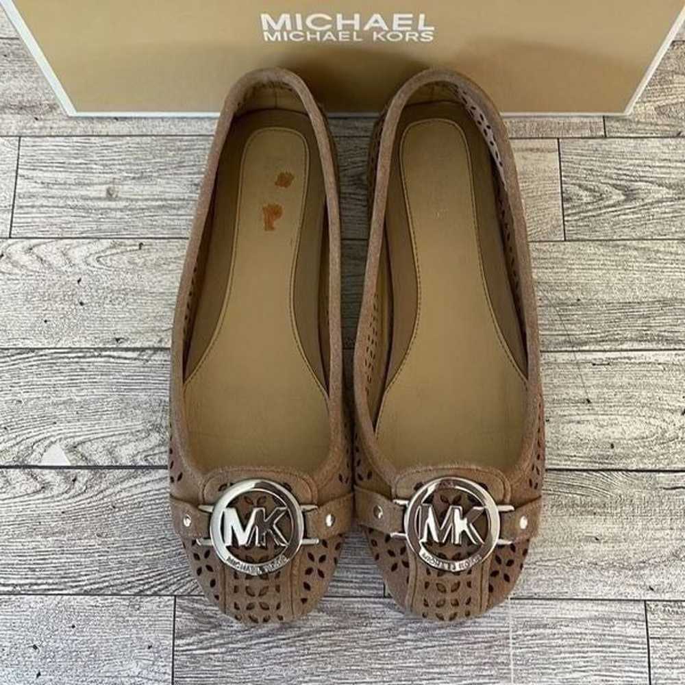 Michael Kors Nude Suede Flats Size 6M - image 7